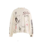 Saint Michael Sketch Line Art Graphic Sweatshirt