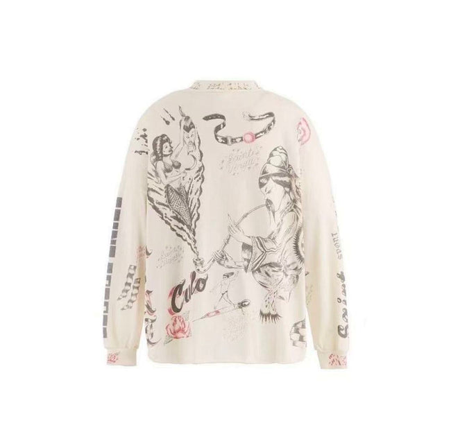 Saint Michael Sketch Line Art Graphic Sweatshirt Main Image