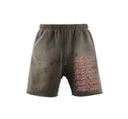 Saint Michael Distressed Vintage Effect Gothic Text Sweat Shorts