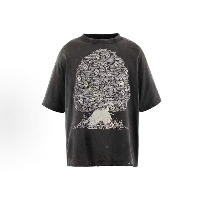 Saint Michael Skull Graphic Tee Hover Image