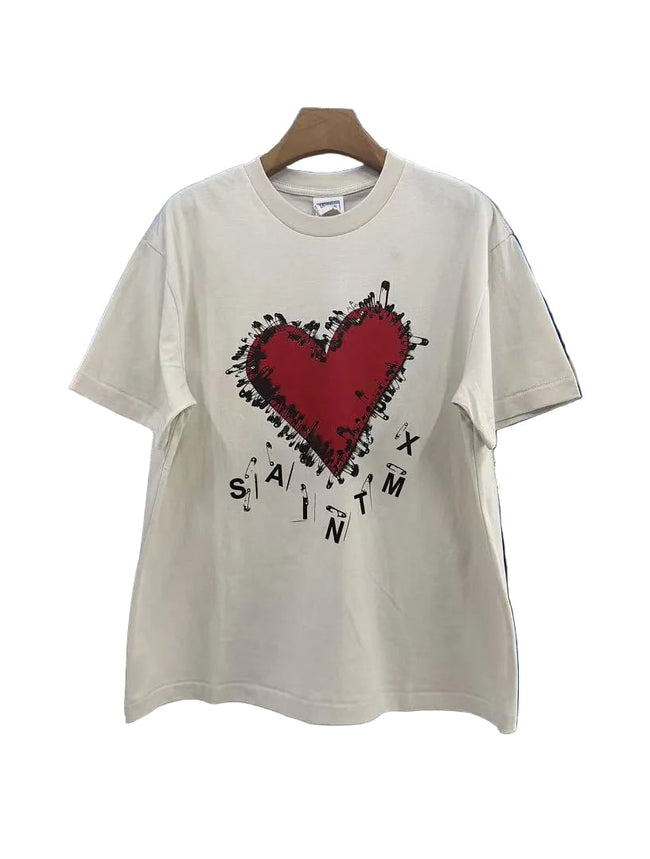Saint Michael Heart Graphic Tee Hover Image