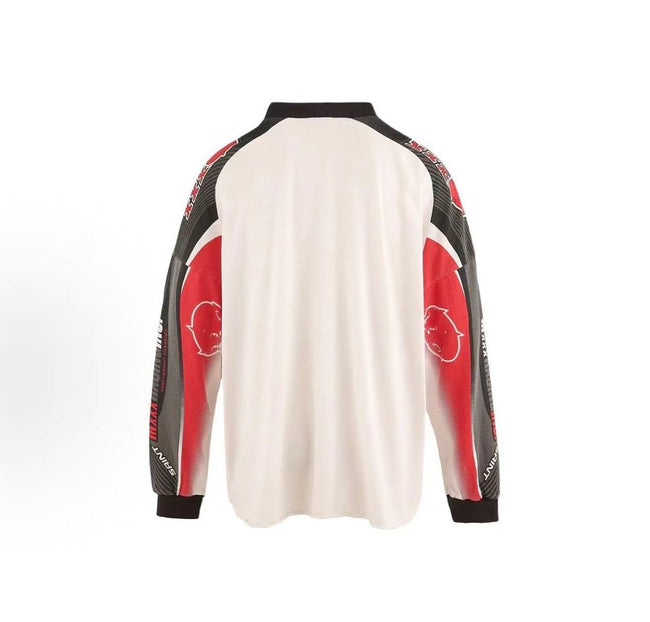Saint Michael Vintage Paneled Graphic Long Sleeve Sweatshirt Main Image