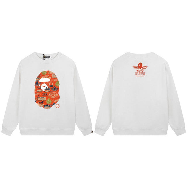 BAPE Hot Wheels Ape Head Graphic Crewneck Sweatshirt Hover Image