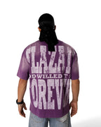 GLAZA GOD Support -Heavyweight Acid Wash Oversized Tee