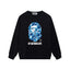 BAPE Blue Camo Ape Head Crewneck Sweatshirt Black