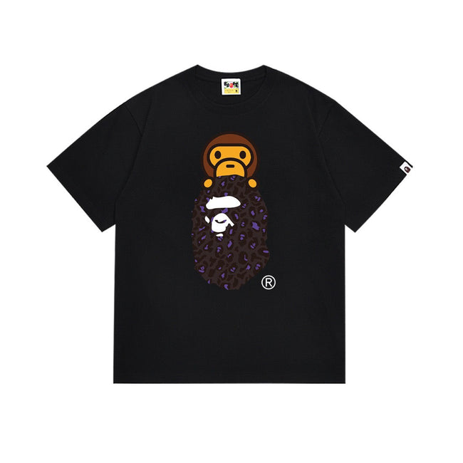 BAPE Purple Camo Ape Graphic T-Shirt Hover Image