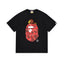 BAPE Black Red Camo Ape Head Graphic T-Shirt
