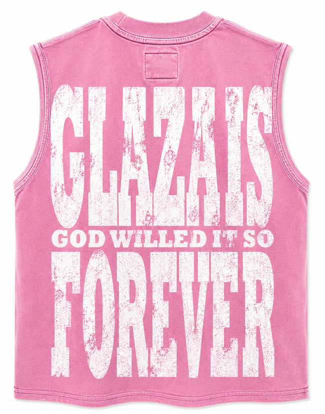 GLAZA GOD Action – Heavyweight Acid Wash Sleeveless Tee Main Image