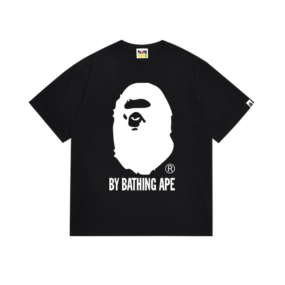 BAPE White Ape Head Graphic T-Shirt Black