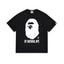 BAPE White Ape Head Graphic T-Shirt Black