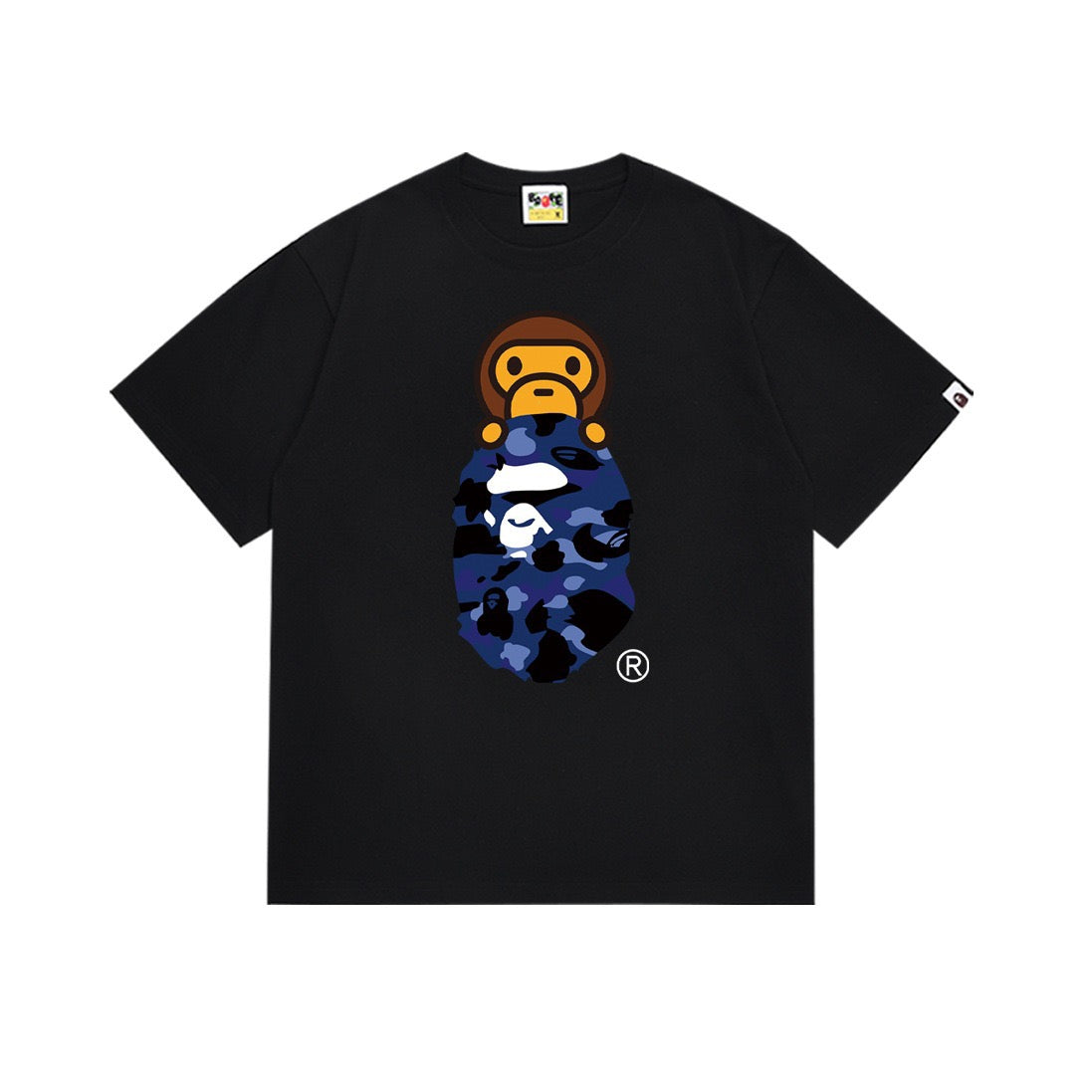 BAPE Blue Camo Ape Head T-Shirt
