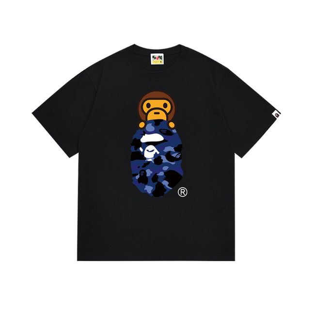 BAPE Blue Camo Ape Head T-Shirt Hover Image