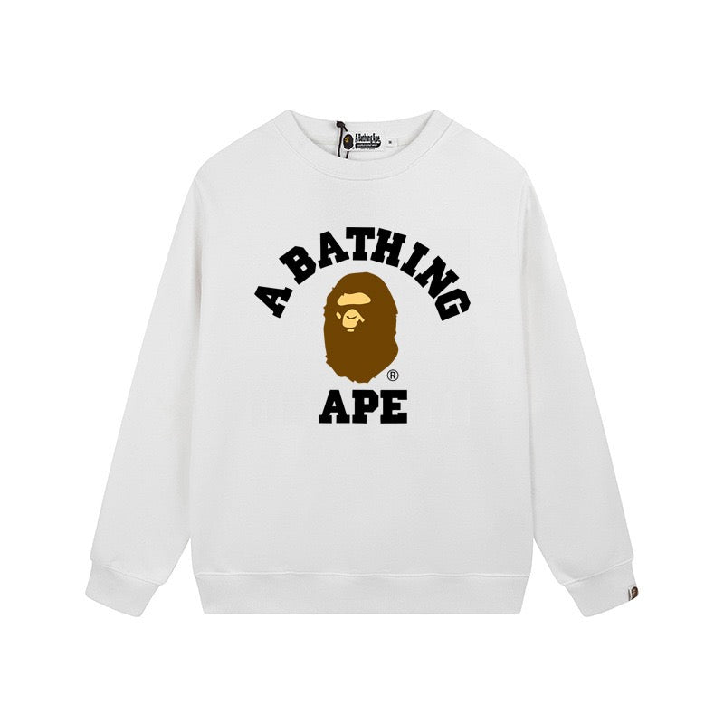 BAPE Classic College Logo Crewneck Sweatshirt