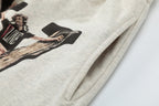 Saint Michael Praying Hands & Bold Lettering Sweat Shorts