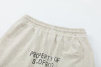 Saint Michael Dripping Heart & Lettering Graphic Sweat Shorts