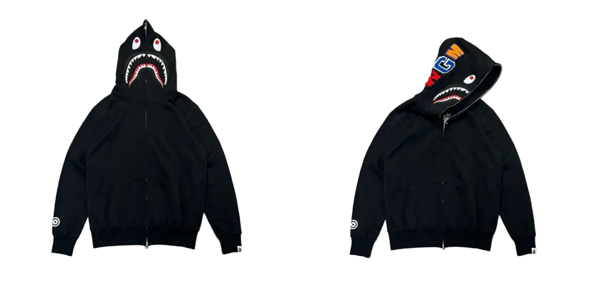 BAPE Shark Full Zip Hoodie Black Shark Edition