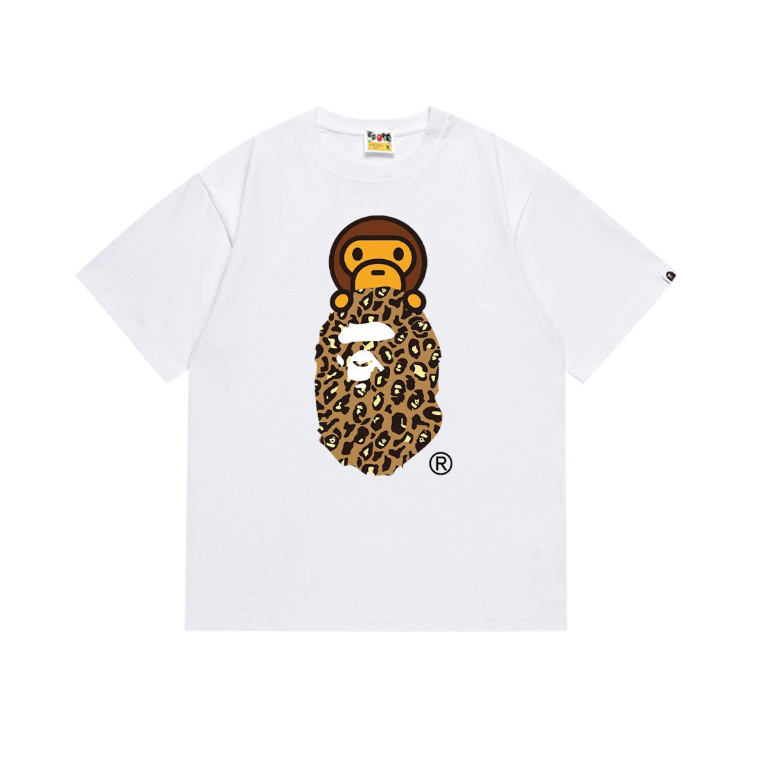 BAPE Leopard Camo Ape Head Graphic T-Shirt