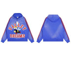 Vale Forever Vintage Bee Graphic Hoodie & Striped Sweatpants Set - Blue