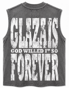 GLAZA GOD Nave – Heavyweight Acid Wash Sleeveless Tee