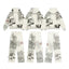 Vale Forever Vintage Leopard Print & "USA" Graphic Zip-Up Hoodie & Sweatpants Set - Grey