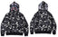 BAPE Shark Black Camo Full Zip Hoodie