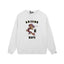 BAPE Rising Dragon Graphic Crewneck Sweatshirt White