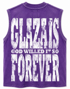 GLAZA GOD Support – Heavyweight Acid Wash Sleeveless Tee