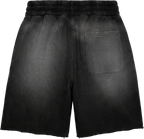 GLAZA GOD Heavyweight French Terry Shorts – BLACK Wash