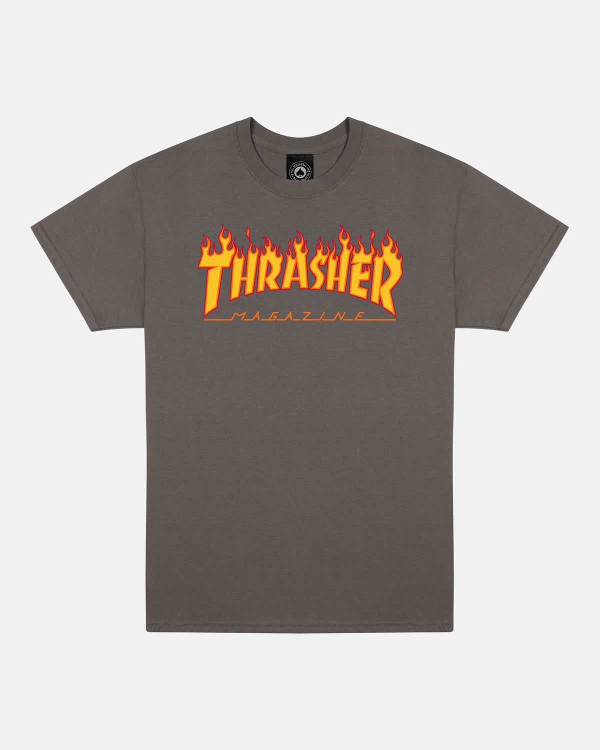 Thrasher FLAME - TSHIRT - CHARCOAL