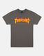 Thrasher FLAME - TSHIRT - CHARCOAL