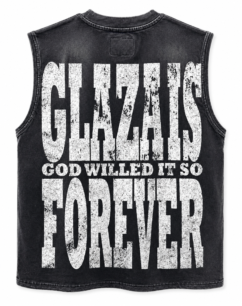 GLAZA GOD Alien – Heavyweight Acid Wash Sleeveless Tee
