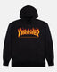 Thrasher FLAME - HOODIE - BLACK