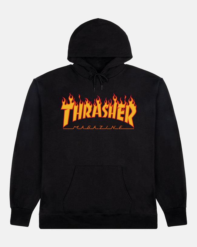 Thrasher FLAME - HOODIE - BLACK Hover Image