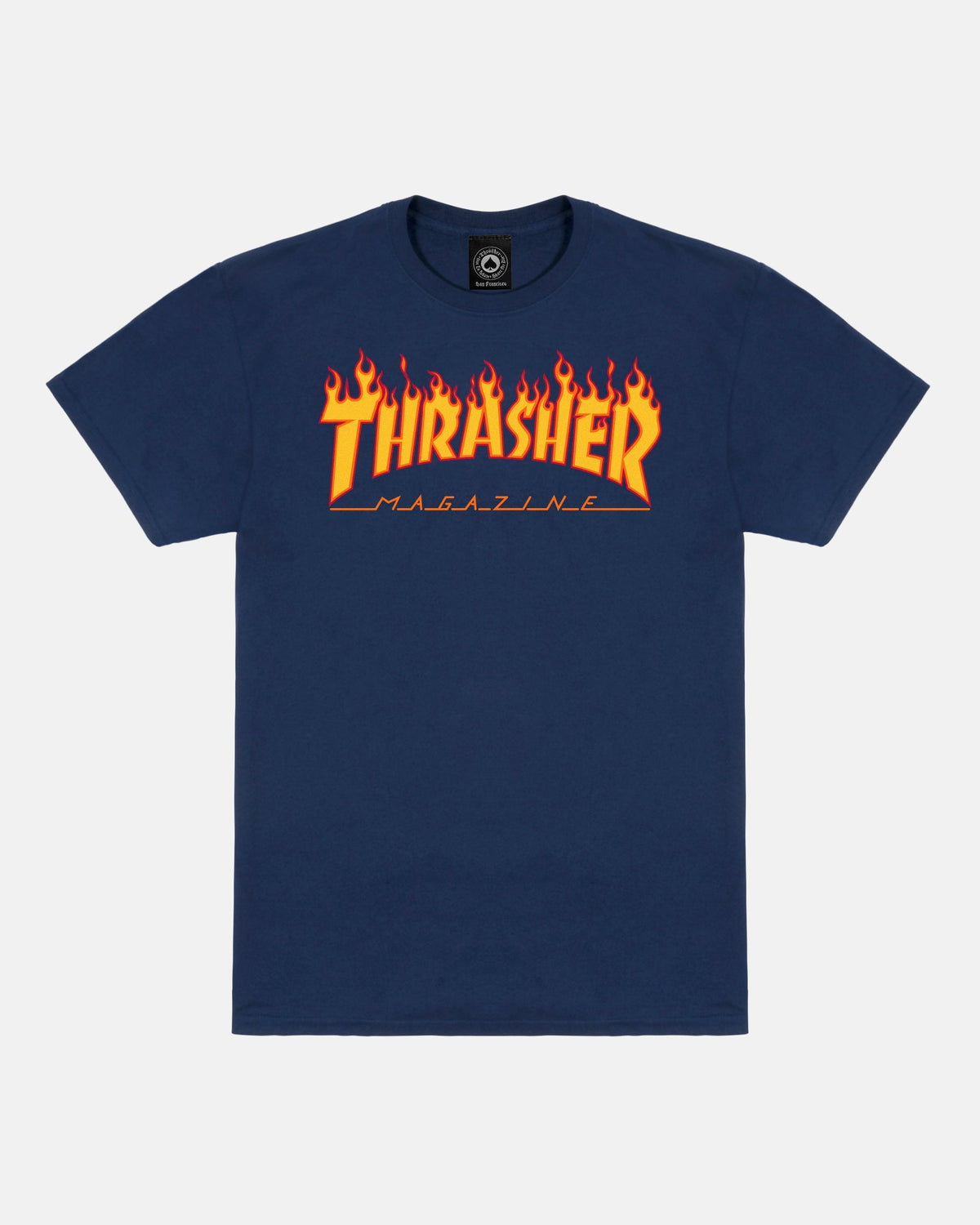 Thrasher FLAME - TSHIRT - NAVY