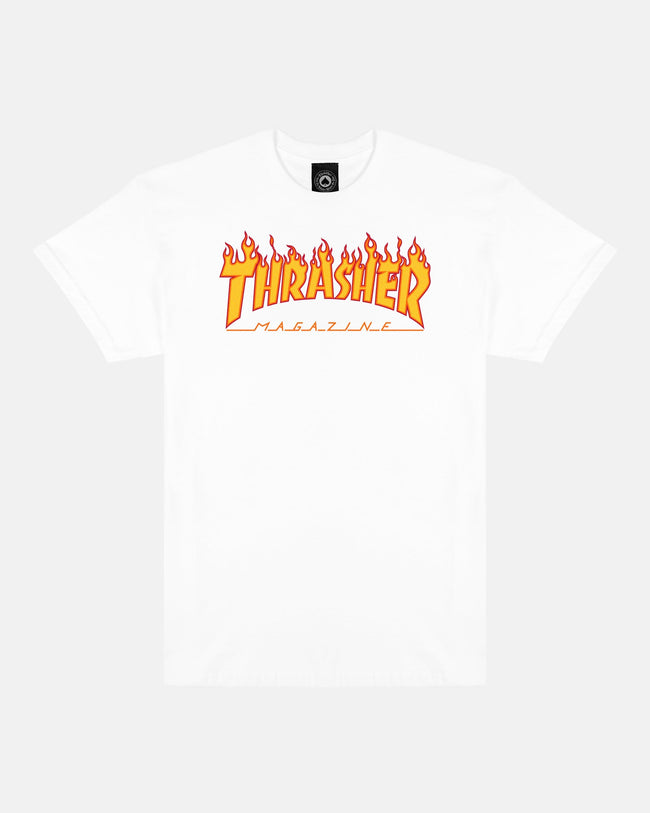 Thrasher FLAME - TSHIRT - WHITE Hover Image