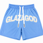 GLAZA GOD Short Waterproof Premium - Heavyweight Streetwear -BLUE