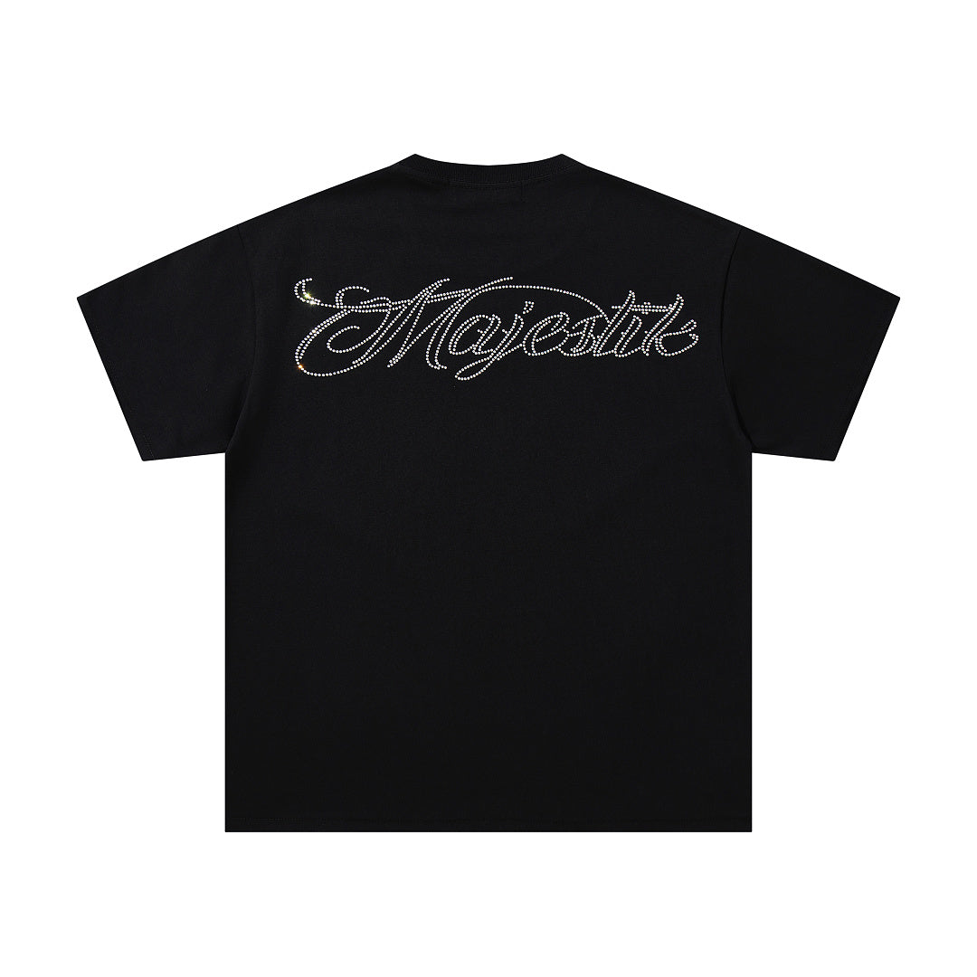 Majestik “DJ Money” Rhinestone Graphic Tee