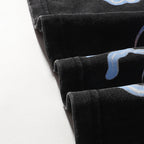 Majestik “Fearless” Astronaut & Skeleton Rhinestone Vintage Tee