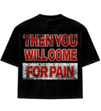 GLAZA GOD Flowers - Heavyweight Terry Oversized Tee- Black