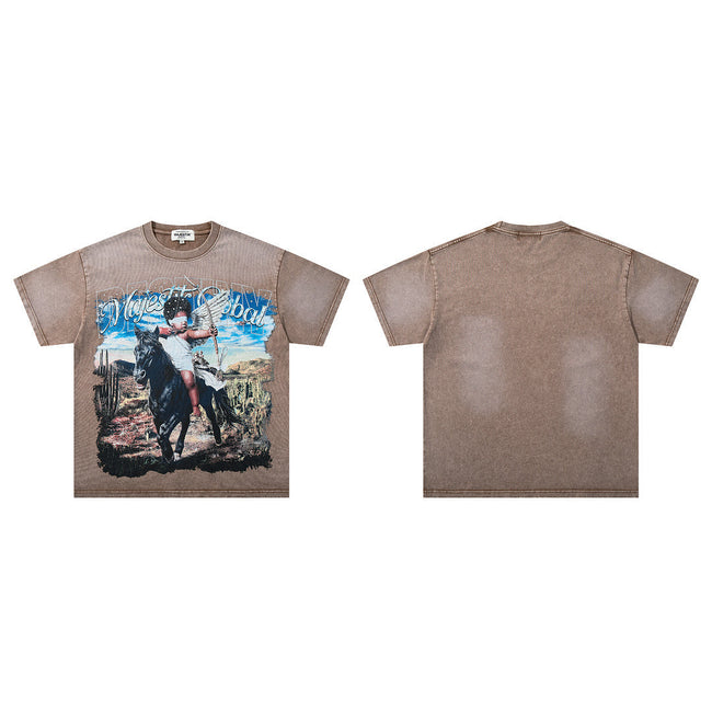 Majestik “Majestic Global” Vintage Wash Tee Hover Image