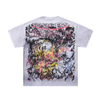 Majestik “Chaos Graffiti” Abstract Rhinestone Vintage Tee