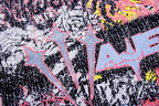 Majestik “Chaos Graffiti” Abstract Rhinestone Vintage Tee