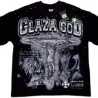 GLAZA GOD Crucifixion -Vol. 5-  T-Shirt Oversized-BLACK