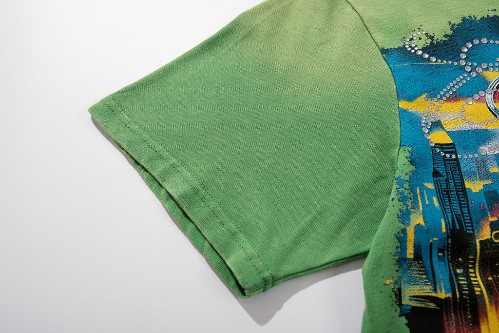 Majestik “Luxury Culture” Yacht Vintage Tee（Green）