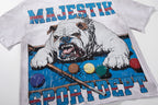 Majestik “Billiards Bulldog” Sport Dept Vintage Tee（White）