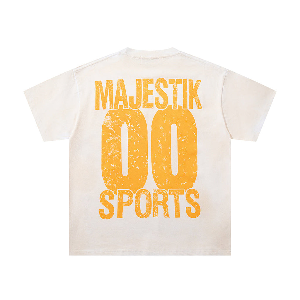 Majestik “Paradise” Supercar Vintage Tee（Off-White / Cream）