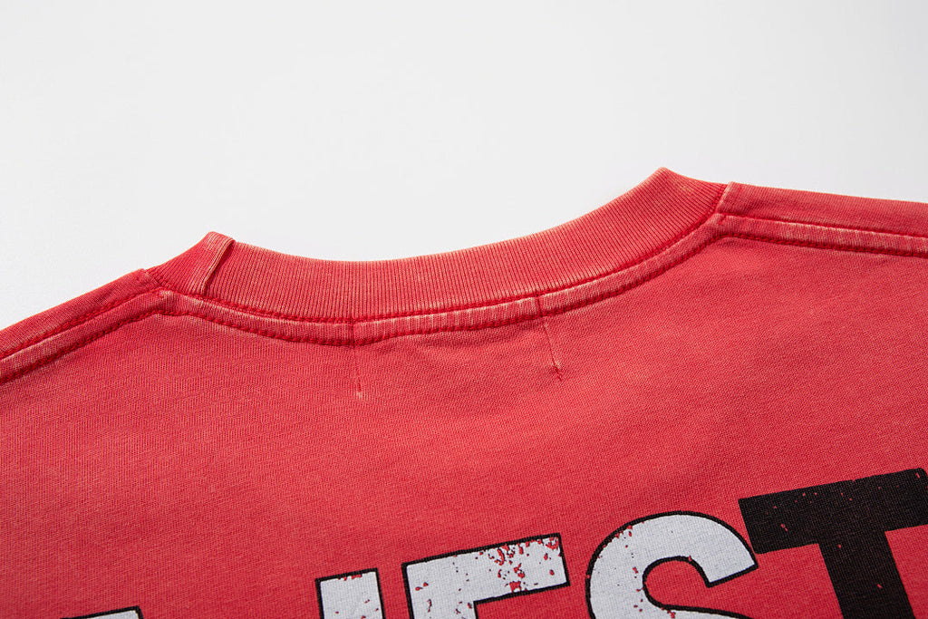 Majestik “Football Bears” Sports Vintage Tee（Red）