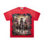 Majestik “Alien Cowboys” Vintage Tee（Red）