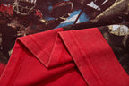 Majestik “Football Bears” Rhinestone Vintage Tee（Red）