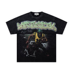 Majestik “Gridiron Champion” Bulldog Vintage Tee（Black）